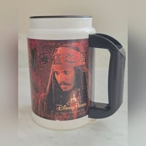Pirates of the caribbean disney park worlds end mug with lid